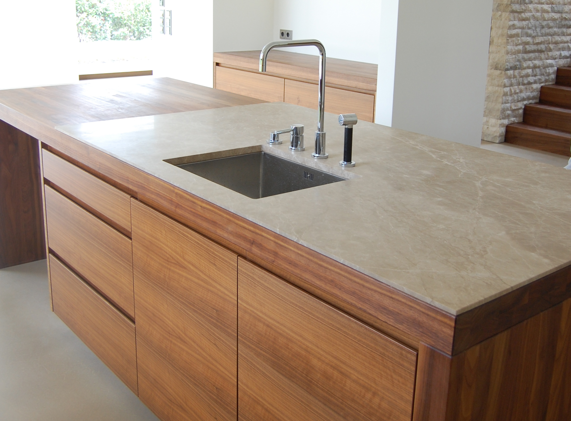 Küchenarbeitsplatten Emperador Light Kalkstein